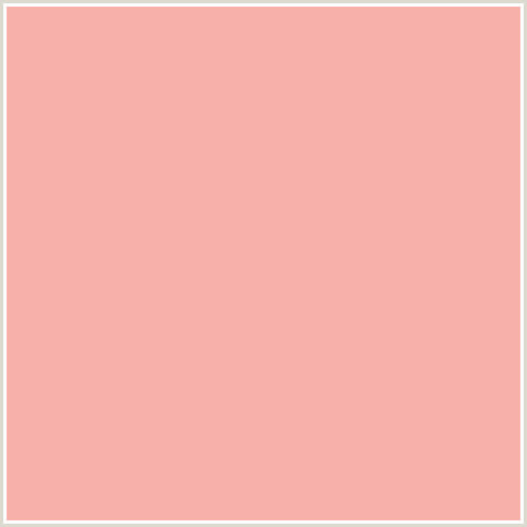 F7B0AA Hex Color Image (RED, ROSE BUD)