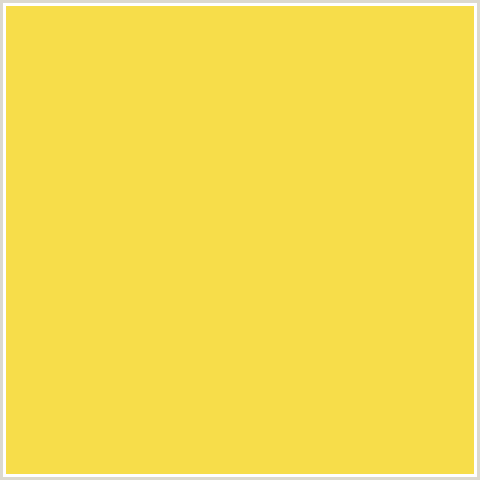 F7DD4A Hex Color Image (ENERGY YELLOW, YELLOW)
