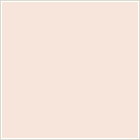F7E4DA Hex Color Image (ALBESCENT WHITE, ORANGE RED, PEACH)