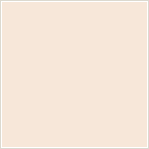 F7E7D9 Hex Color Image (ALBESCENT WHITE, ORANGE RED, PEACH)