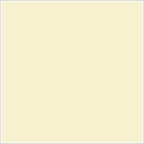 F7F1CF Hex Color Image (COCONUT CREAM, YELLOW)