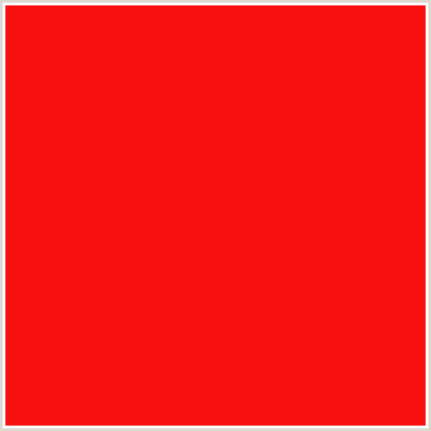 F80F0F Hex Color Image (RED)