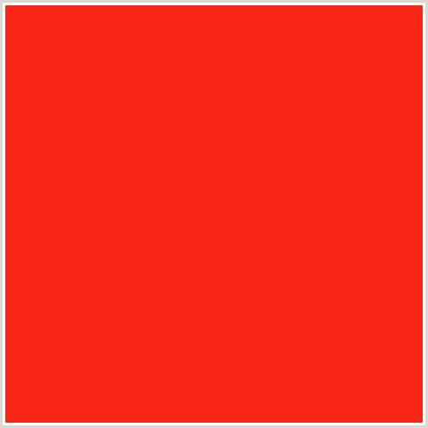 F82416 Hex Color Image (RED, SCARLET)