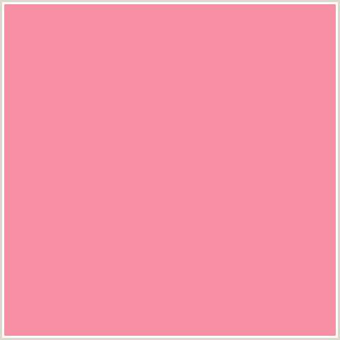 F890A5 Hex Color Image (RED, SALMON, TICKLE ME PINK)