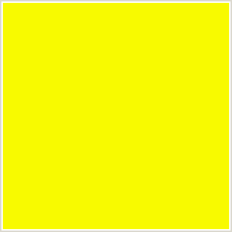 F8FA00 Hex Color Image (YELLOW, YELLOW GREEN)