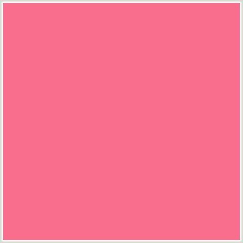 F96E8C Hex Color Image (BRINK PINK, RED, SALMON)