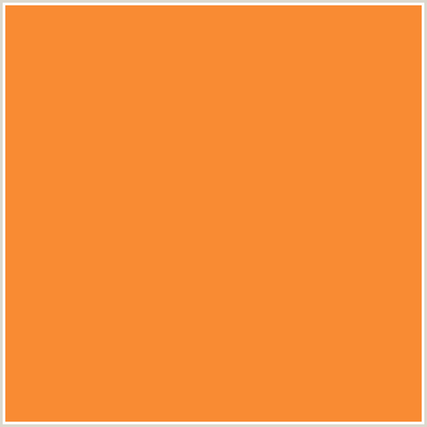 F98B33 Hex Color Image (CRUSTA, ORANGE RED)