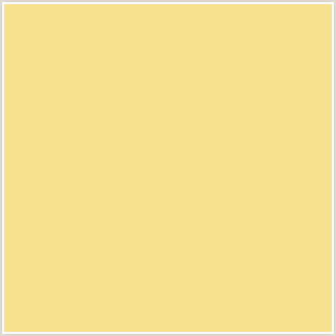 F9DF90 Hex Color Image (ORANGE YELLOW, SWEET CORN)