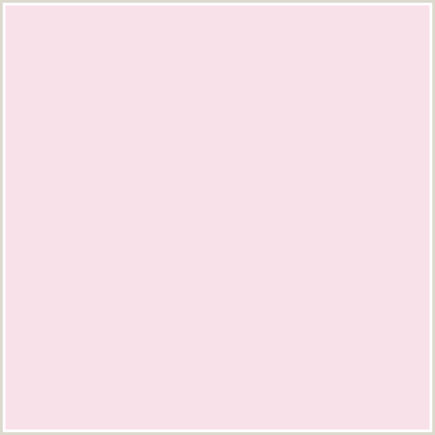 F9E1E9 Hex Color Image (CAROUSEL PINK, RED)