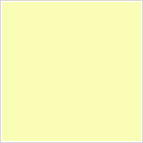 F9FDB5 Hex Color Image (PALE PRIM, YELLOW GREEN)