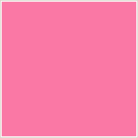 FA78A5 Hex Color Image (RED, SALMON, TICKLE ME PINK)