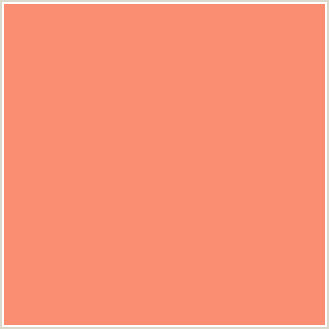FA8E73 Hex Color Image (RED ORANGE, SALMON)