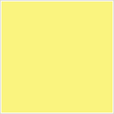 FAF47F Hex Color Image (SWEET CORN, YELLOW)