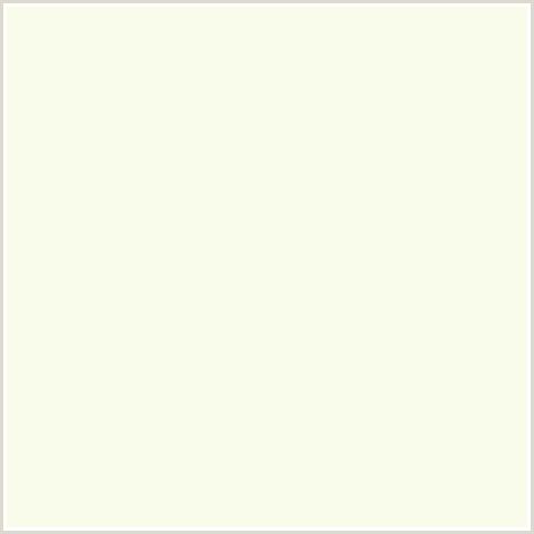 FAFCEB Hex Color Image (CITRINE WHITE, YELLOW GREEN)