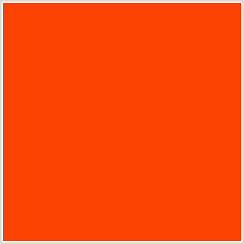 FB4200 Hex Color Image (RED ORANGE, VERMILION)