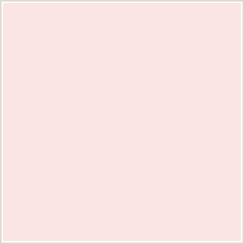 FBE5E2 Hex Color Image (LINEN, RED)