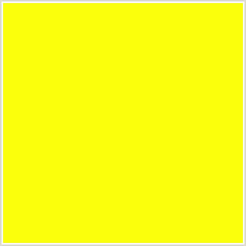 FBFF0B Hex Color Image (YELLOW, YELLOW GREEN)