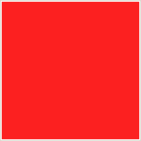 FC2020 Hex Color Image (RED, TORCH RED)