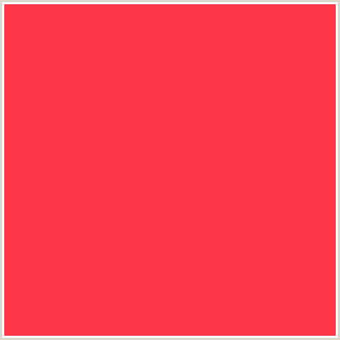 FC3549 Hex Color Image (CORAL RED, RED)