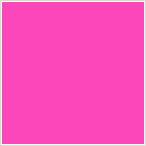 FC47BB Hex Color Image (DEEP PINK, FUCHSIA, FUSCHIA, HOT PINK, MAGENTA, RAZZLE DAZZLE ROSE)