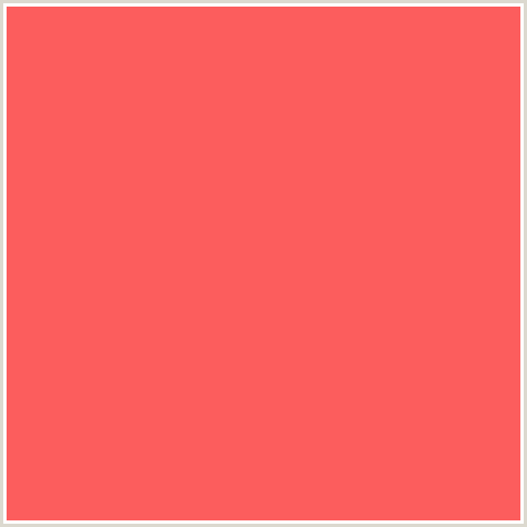 FC5D5D Hex Color Image (CARNATION, RED)