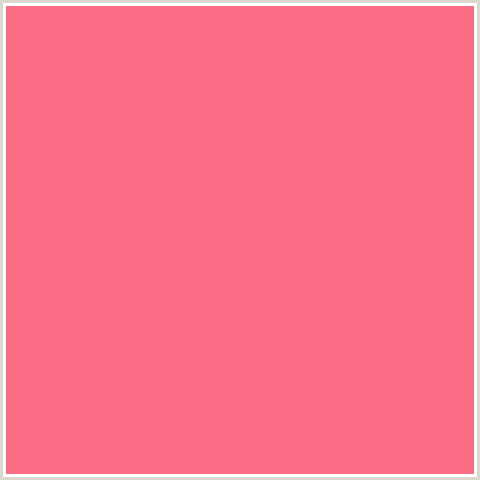 FC6C85 Hex Color Image (BRINK PINK, RED, SALMON)