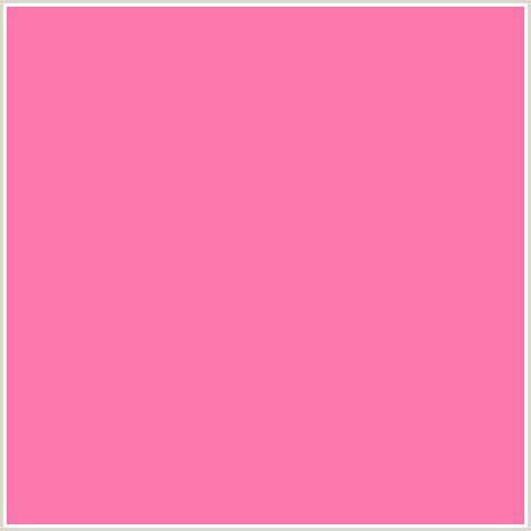 FC77AC Hex Color Image (RED, SALMON, TICKLE ME PINK)