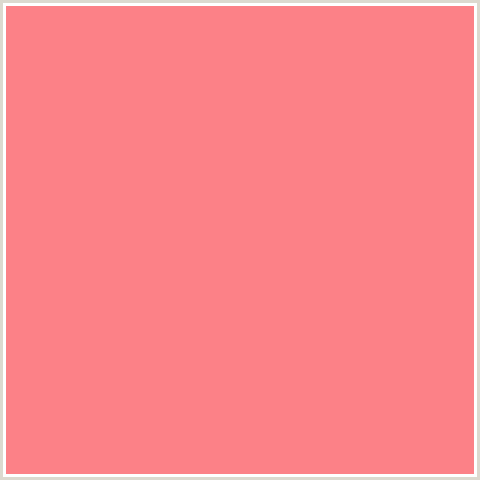 FC8187 Hex Color Image (GERALDINE, RED, SALMON)