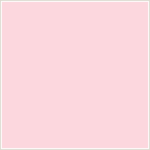 FCD7DE Hex Color Image (PIG PINK, RED)