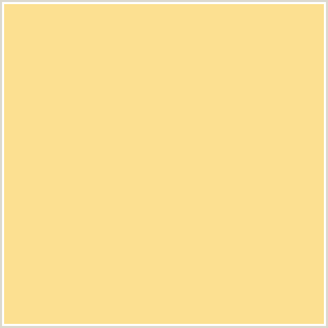 FCE091 Hex Color Image (GOLDEN GLOW, YELLOW ORANGE)