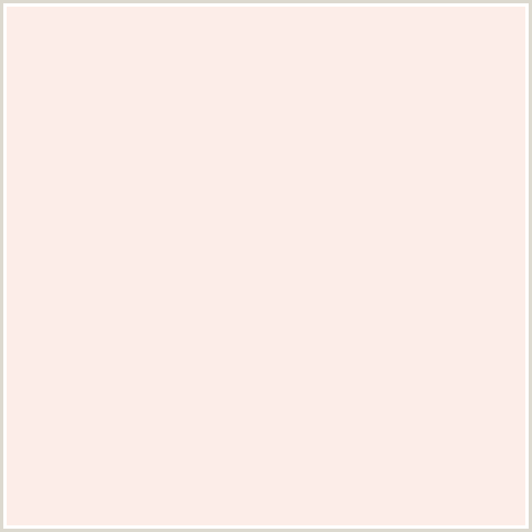 FCEDE8 Hex Color Image (PROVINCIAL PINK, RED ORANGE)