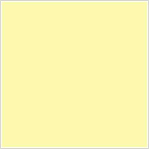 FCF8AE Hex Color Image (DROVER, YELLOW)