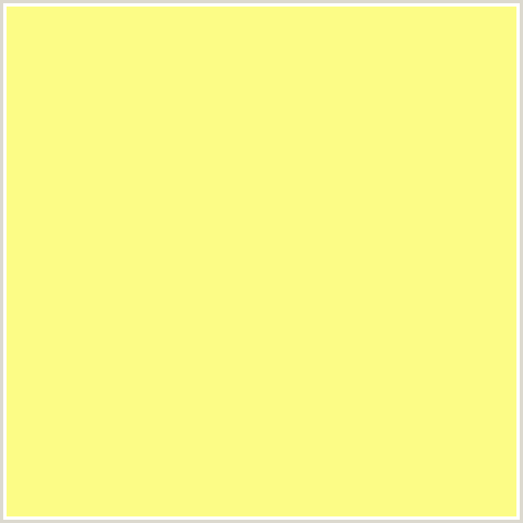 FCFC86 Hex Color Image (HONEYSUCKLE, YELLOW GREEN)