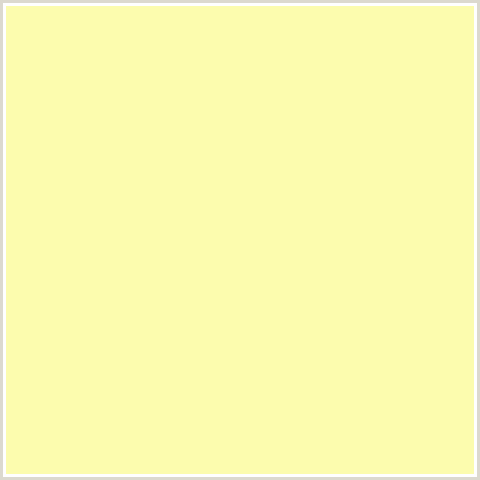 FCFCAE Hex Color Image (DROVER, YELLOW GREEN)