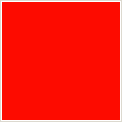 FD0B00 Hex Color Image (RED)