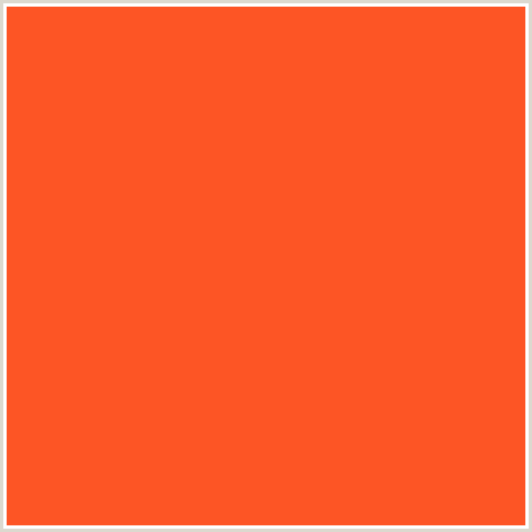 FD5525 Hex Color Image (ORANGE, RED ORANGE)