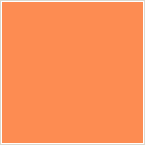 FD8C52 Hex Color Image (CORAL, ORANGE RED)