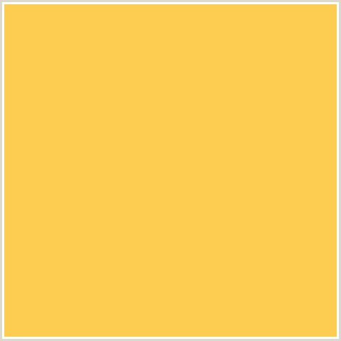 FDCD52 Hex Color Image (GOLDEN TAINOI, YELLOW ORANGE)