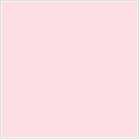 FDDEE5 Hex Color Image (PIG PINK, RED)