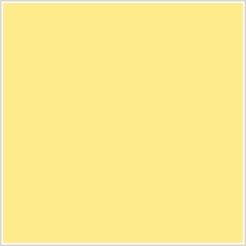 FDEB8C Hex Color Image (SWEET CORN, YELLOW)