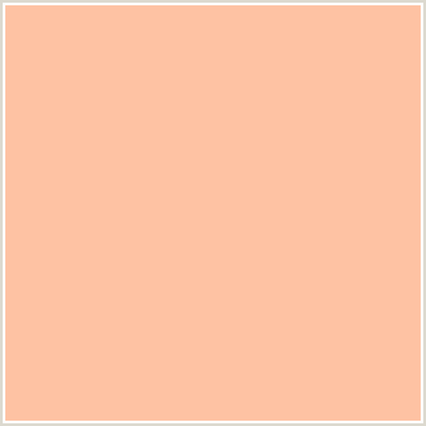 FEC2A3 Hex Color Image (ORANGE RED, WAX FLOWER)