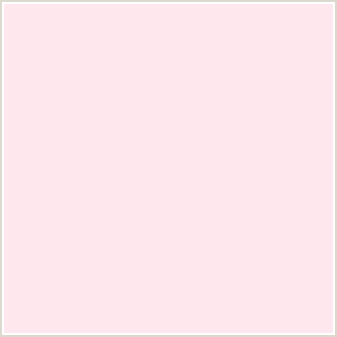 FEE7ED Hex Color Image (LIGHT RED, PINK, RED, REMY)