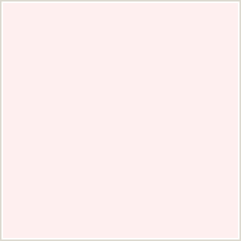 FEEFEF Hex Color Image (BRIDESMAID, LIGHT RED, PINK, RED)