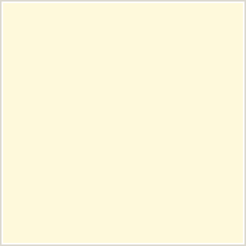 FEF9DB Hex Color Image (BEIGE, HALF DUTCH WHITE, YELLOW)