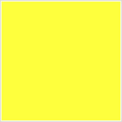 FEFF3D Hex Color Image (GOLDEN FIZZ, YELLOW GREEN)