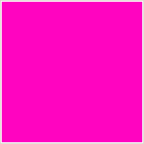 FF04C0 Hex Color Image (DEEP PINK, FUCHSIA, FUSCHIA, HOT PINK, MAGENTA, PURPLE PIZZAZZ)