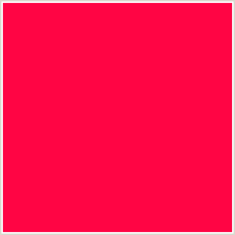 FF0544 Hex Color Image (RED, TORCH RED)