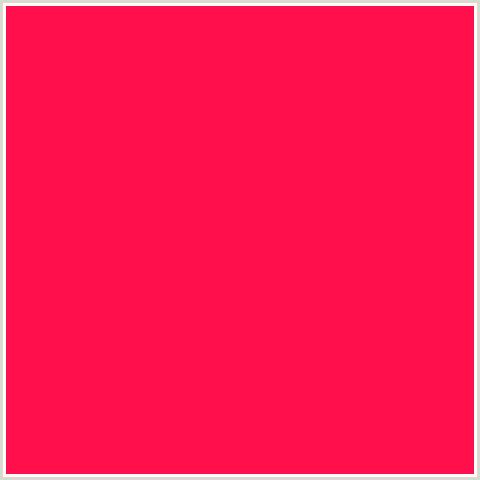 FF0F4B Hex Color Image (RED, TORCH RED)