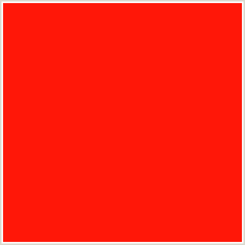 FF1708 Hex Color Image (RED, SCARLET)