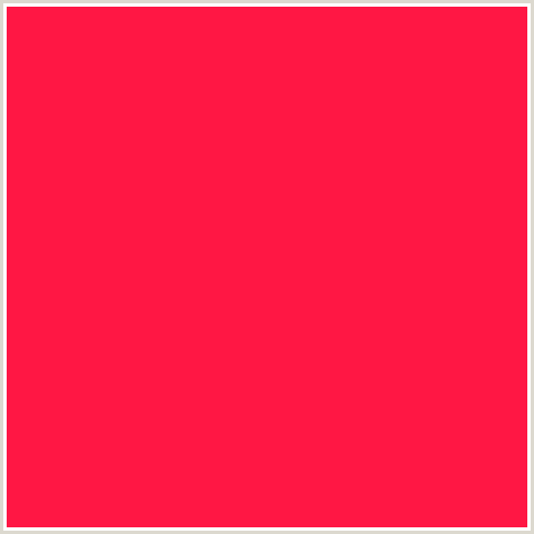 FF1744 Hex Color Image (RED, TORCH RED)